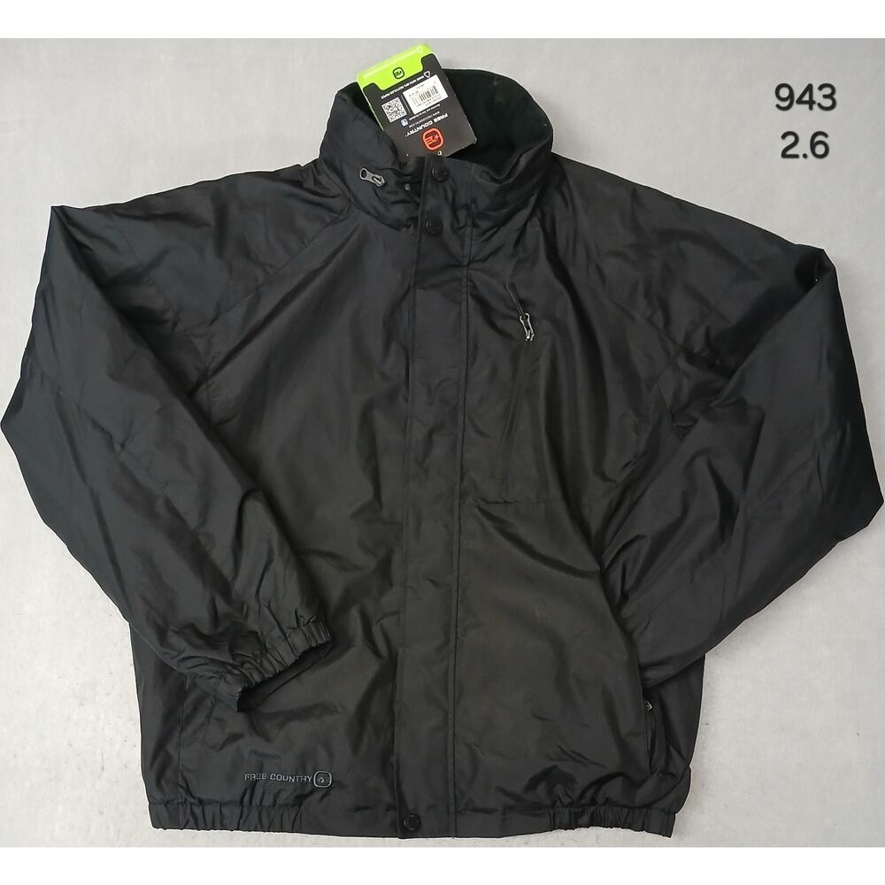 Free Country (Large) Men's Black Windbreaker Insulated Jacket